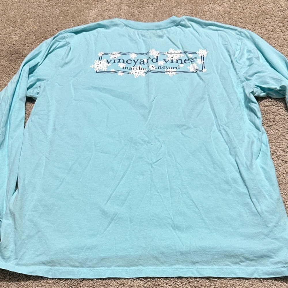 VINEYARD VINES  Men’s Long Sleeve Pocket Shirt XL SNOWFLAKES